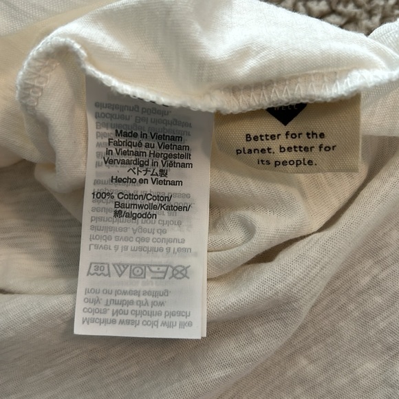 Madewell Whisper Cotton Rib-Crewneck Top - Size XXS - Picture 7 of 8